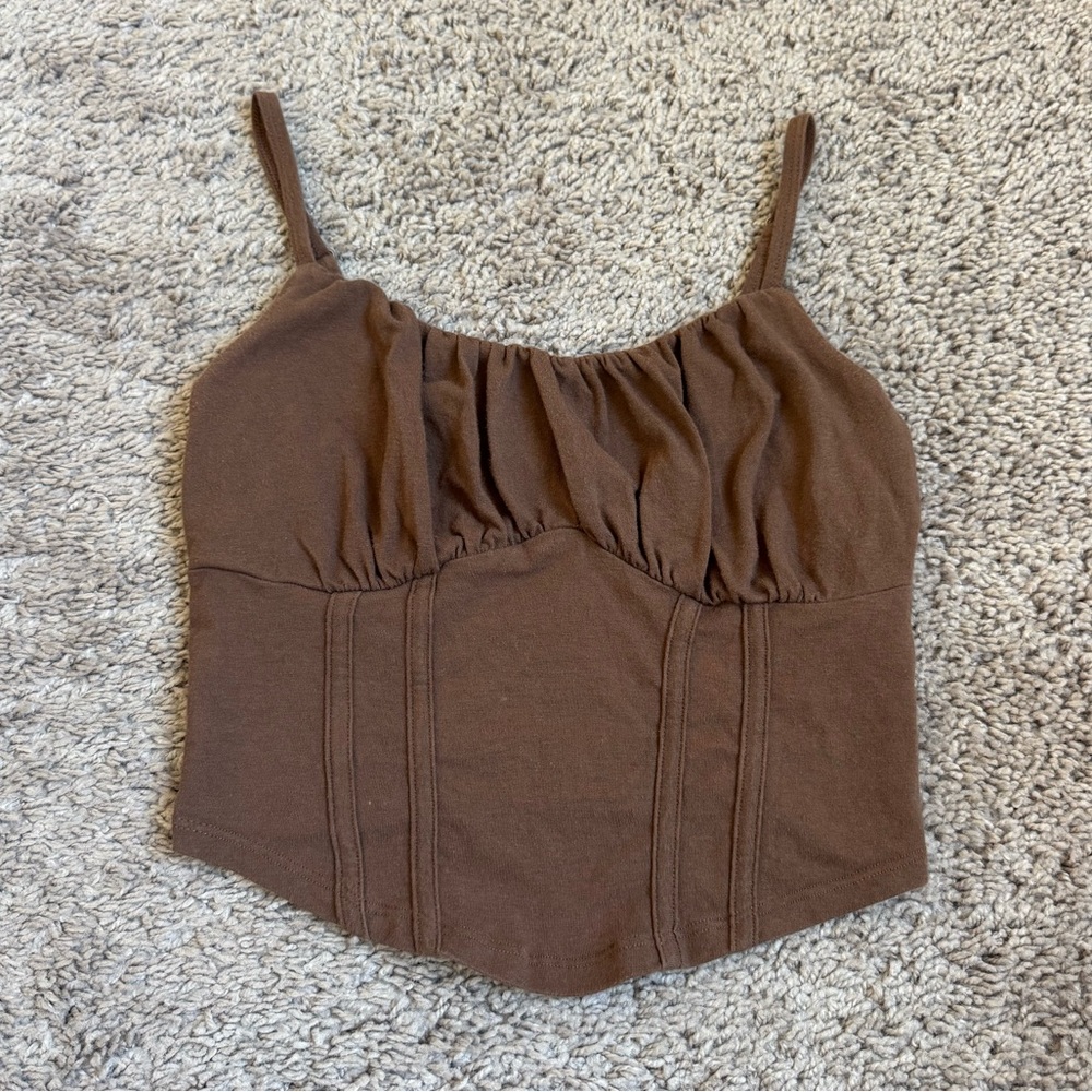 Hollister Brown Tank Top